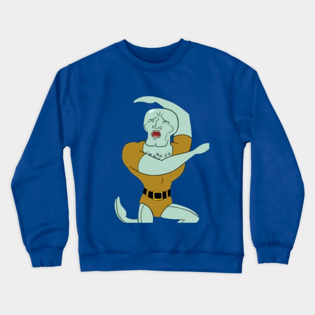 Squidward Handsome Face Squidward Crewneck Sweatshirt TeePublic